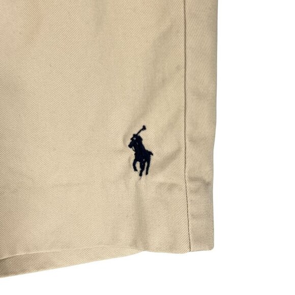 Ralph Lauren Sport Womens 6 Khaki Chino Shorts Blue Pony Logo Old Money Preppy - Picture 9 of 14